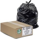 Aluf Plastics 20-30 Gallon Prullenbak Liners (100 Count) - 30 "x 36" - Dikke 1,5 MIL Equivalente Zwarte Prullenbak Zakken