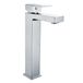 Sanilux Wastafelkraan Cube Chroom Vierkant Opbouw Extra Hoog (30cm)