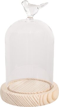 Clayre & Eef Stolp Ø 10x16 cm Transparant Glas