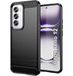Gel-beschermhoes, Oppo Gel-beschermhoes, TPU, type carbon, zwart, voor Oppo Reno 12 5G