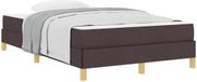 vidaXL Boxspringbed met matras Donkerbruin 120 x 200 cm Stof
