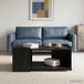 Maison Exclusive Table basse, noir, aspect chêne, 90 x 50 x 33 cm, panneau de particules
