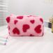NCD E-Commerce Handel GmbH Porte-stylos mini ombragé dans un style féminin, avec un motif floral transparent; un article de bureau portable et léger pour étudiants. Rose/Rouge