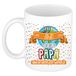 Bellatio Decorations Naam mok papa Johan - wit - keramiek - 300 ml - Vaderdag cadeau