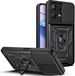 Techsuit Hoesje geschikt voor Motorola Edge 50 Pro - Camshield Back Cover - Zwart