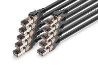 Digitus CAT 8.1 S-FTP patch cord, Cu, LSZH netwerkkabel Zwart 3 m