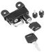 Antivol casque moto alliage d'aluminium noir