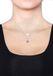Elli - Halsketting - Dames Laagjes Synthetische Parels met 925 Sterling Zilver - 42 cm