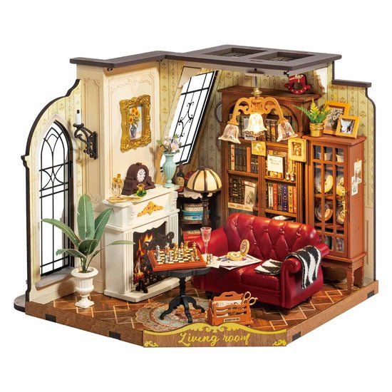 Robotime Catherine's Living Room | Rolife DIY Miniature House Series | DG175