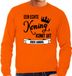 Bellatio Decorations Koningsdag sweater - oranje - heren - trui M