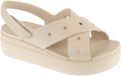Crocs Brooklyn 4u sandalen met klittenband en gekruiste bandjes Beige Dames 38/39