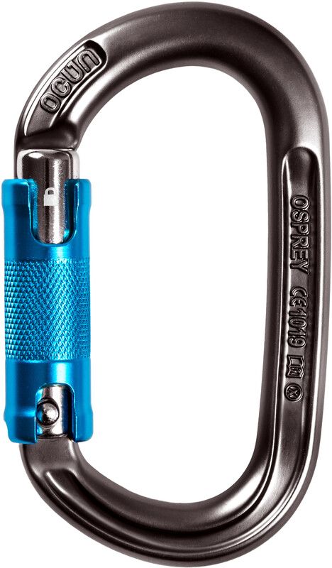Ocun Osprey Triple Karabijnhaak - Grijs/Blauw