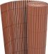 Sans marque Écran de jardin double face en PVC - Tapis de jardin et écran de balcon d'intimité - Résistant aux UV et aux intempéries - 90 x 300 cm - Marron