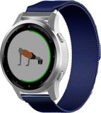 Strap-it Garmin Vivoactive 4s Milanese band - 40mm - blauw