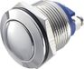 Tru Components 701261 GQ 19B-N Bouton-poussoir antivandalisme 48 V/DC 2 A 1x hors/(en marche) momentané IP65 1 pièce(s)