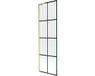 Mexen Next L paroi de douche 1 vantail 60 x 150 cm, grille noire, or brossé