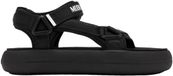 Moon Boot Sandalen Zwart Unisex Volwassenen Platte Sandalen Synthetisch Klittenband 39