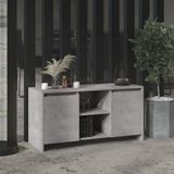 Maison Exclusive - meuble TV couleur béton, 102x37,5x52,5 cm, fabriqué en panneau de fibres de bois