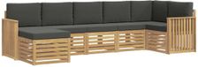 vidaXL - Buiten - bank - set - 7 - st - Wit - en - antracietkleurig