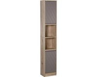 Homcom Badkamerkast - Hout - 30x24x170cm - Wit