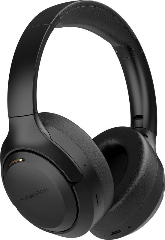 Krüger&Matz F8A - Draadloze Over-Ear Hoofdtelefoon - ANC - Bluetooth 5.4 - Zwart