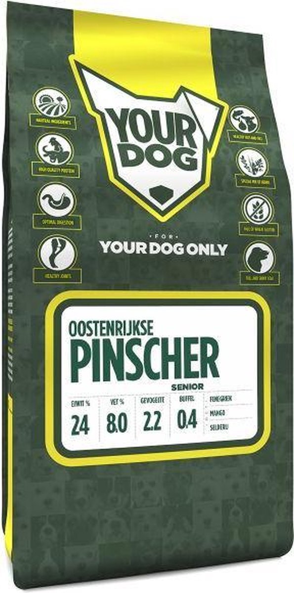 Yourdog Senior 3 kg oostenrijkse pinscher hondenvoer