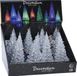 Bol sapin de Noël acrylique avec rouge coloré