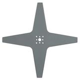 Arnold Arnold maaimes AR6 geschikt voor Alpina, Ambrogio, Lawn Bott, Lizard, Stiga en Wiper robotmaaier, 250 mm / 4 snijkanten / recht 1111-S6-0034, grijs