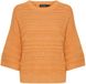 Soaked in Luxury Vrouwentrui Rava Rinna Driekwart Mouw Ronde Hals Katoen Effen Mandarijn L