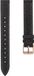 By Qubix Garmin By Qubix - Leren denim bandje - Zwart - Geschikt voor Garmin Lily 2