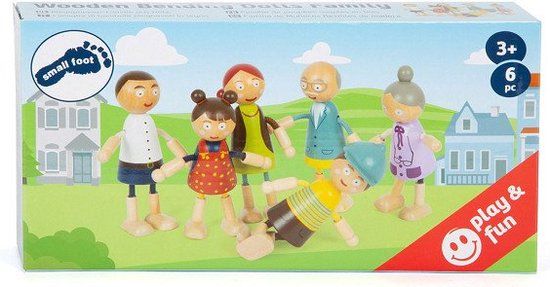 Small Foot Houten Poppenhuis Familie Buigbaar, 6st.