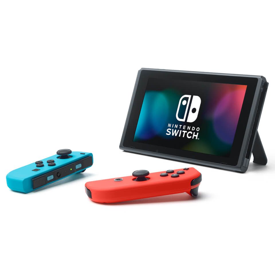 Nintendo Switch + Mario Kart 8 Deluxe Bundle - 6.2" Touchscreen Console - Black/Blue/Red