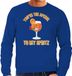 Bellatio Decorations Apres ski sweater heren - aperol to my spritz - blauw - M