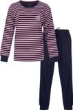 Irresistible Dames Pyjama - Lange Mouwen - Donker Blauw - Maat L