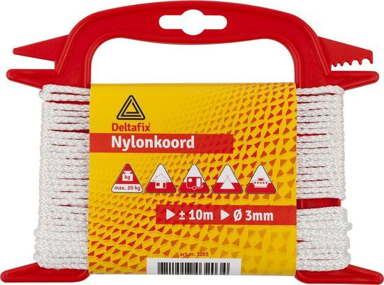 Deltafix Nylonkoord wit 10mm