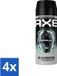 Axe Déodorant Spray Apollo 72h Anti Transpirant 150 ml - 4 Pièces