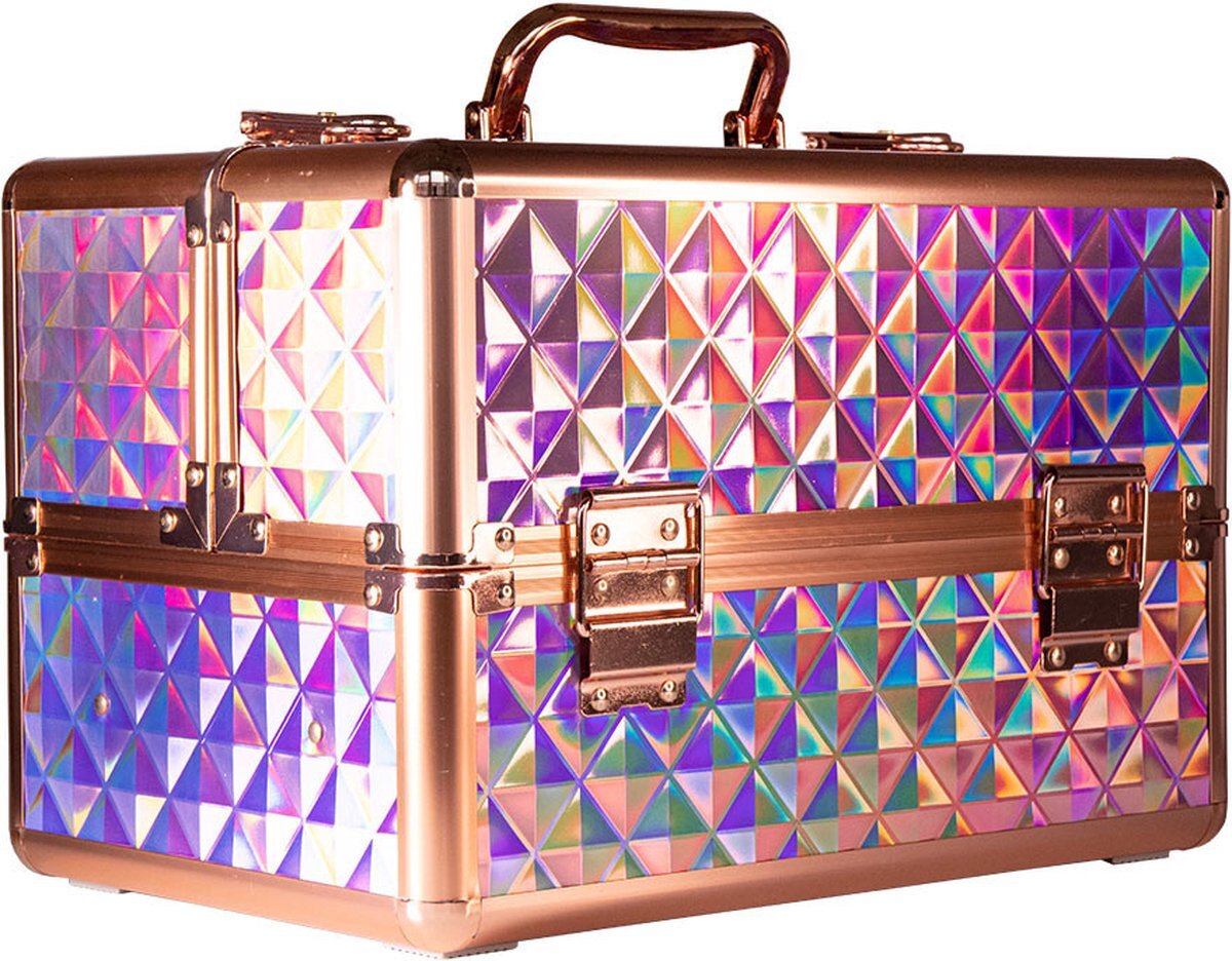 Mbs Aluminium koffer - Beautycase - Zwart croco