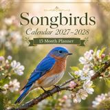 Songbirds Calendar 2027 - 2028: 15 Month Planner