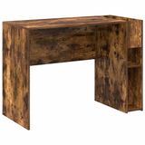vidaXL Bureau Rook Eiken Bewerkt Hout 109 x 50 x 78 cm