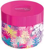 Quokka Voedselcontainer 369ml Whim Kids Zebra Roze