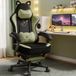 GTPLAYER - Game-stoel - Met Fluweel Stof Kattenoren en Memory Foam - Groen