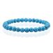 Memphis 6mm Blue Howlite Natural Stone Bracelet
