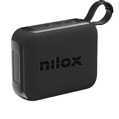 Nilox Movesound, draagbare en compacte bluetooth-luidspreker, krachtige bluetooth-luidspreker, 5 W, modern en sportief design, batterijduur tot 4,5 uur