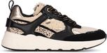 POSH by Poelman MINION Dames Sneaker - Zwart met beige
