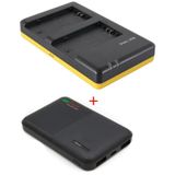 Powerpakket Deluxe: NP-FZ100 duo oplader + 5000mAh Powerbank pour 2 batteries Sony NP-FZ100