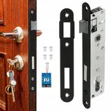 KOTARBAU Serrure encastrable universelle étroite pour portails, portes et clôtures 90/22 mm