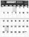 Jumbo Grote Print 2025 High Contrast Wandkalender