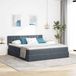 Maison Exclusive - Lit coffre à LED avec matelas, gris foncé, 180 x 200 cm, velours