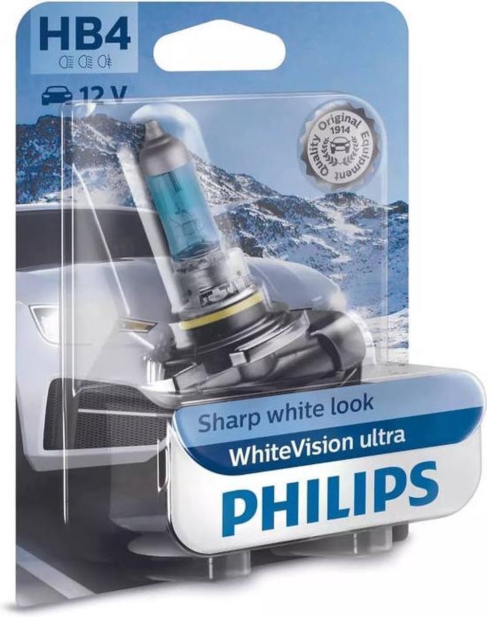 Philips 9006WVUB1 Halogeenlamp WhiteVision HB4 51 W 12 V