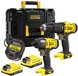 Stanley SFMCK465D2T-QW SFM - Schroef-klopboor en slagschroevendraaier - 18V - 2x 1.5 mAh accu's